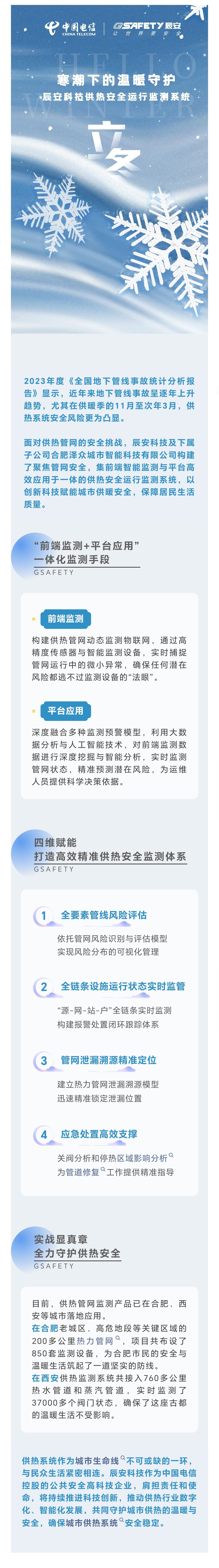 立冬？別怕！寒潮下的溫暖守護：辰安科技供熱安全運行監(jiān)測系統(tǒng)